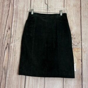 Wilsons Leather Womens Leather Pencil Skirt in Green size 6